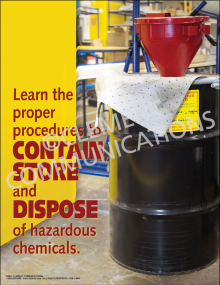 Chemical Safety - Contain, Store and Dispose Poster