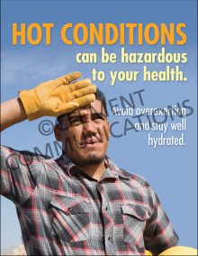 Hot Conditions Can Be Hazardous To Your Health Poster