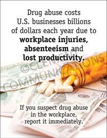 Drug Abuse Costs Poster