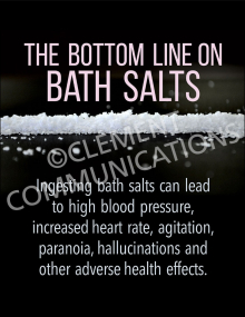 Bottom Line on Bath Salts Poster