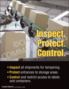 Inspect, Protect, Control Poster