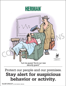 Security - Stay Alert Poster