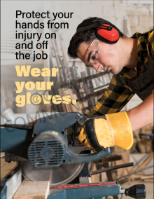 Protect Your Hands From Injury Poster