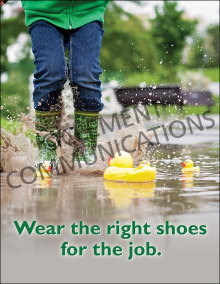 Right Shoes For The Job Poster