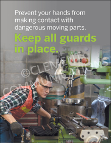Machine Guards- Prevent Your Hands Poster