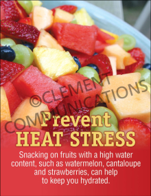 Heat Stress-Snacking on Fruits Poster