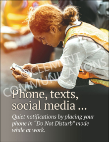 Phone, Texts, Social Media Poster