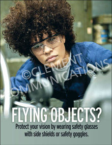 Eye Protection-Flying Objects Poster