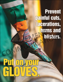 Hand Protection-Prevent Painful Cuts Poster