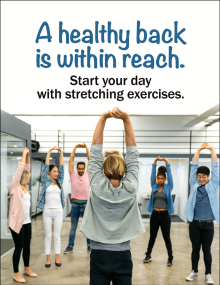 Healthy Back Within Reach Poster