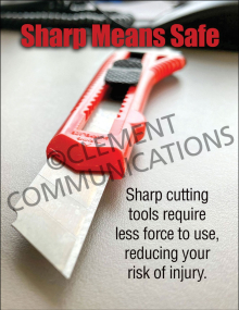 Sharp Means Safe Poster