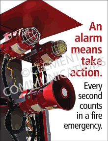 An Alarm Means Take Action Poster