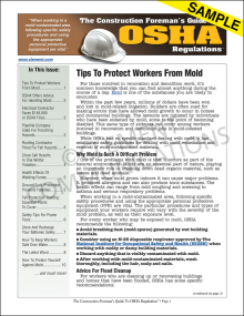 The Construction Foreman's Guide To OSHA Regulations™