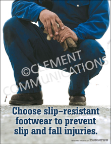 Choose Slip-resistant Footwear Poster