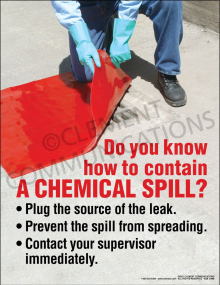 Chemical Safety - Spill Poster