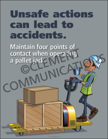 Unsafe Actions Can Lead To Accidents Poster