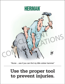Proper Tool Prevents Injuries Poster
