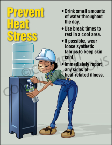 Heat Stress-Water Cooler Poster
