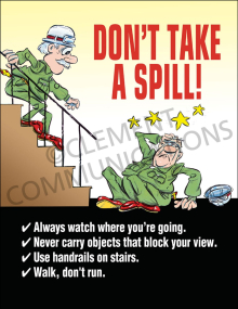 Don't Take a Spill Poster