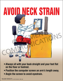 Avoid Neck Strain Poster