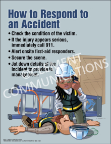 How to Respond to an Accident Poster