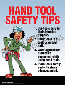 Hand Tool Safety Tips Poster