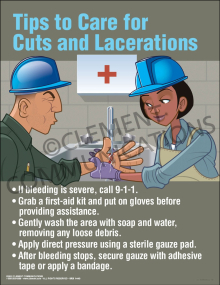 Tips to Care for Cuts Poster