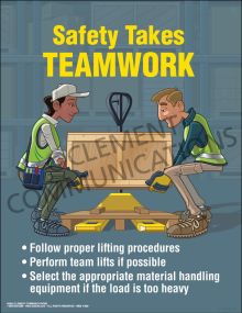 Safety Takes Teamwork Poster