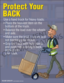 Hand Truck - Protect Your Back Poster