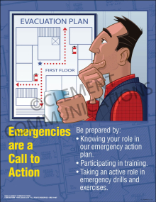 Emergencies are a Call to Action Poster