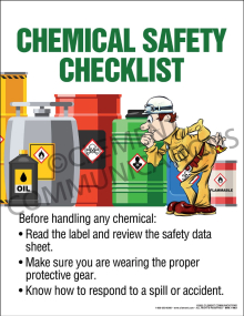 Chemical Procedure - Checklist Poster