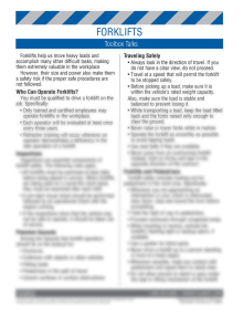 Warehouse Safety - Forklifts