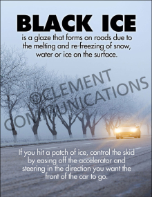 Winter Hazards - Black Ice - Poster