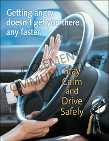 Winter Hazards - Aggressive Driving - Poster