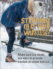 Winter Hazards - Ice Cleats - Poster