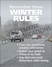 Winter Hazards - Winter Rules - Poster