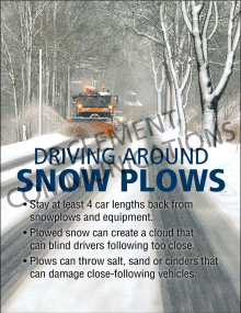 Winter Hazards - Snow Plows - Poster