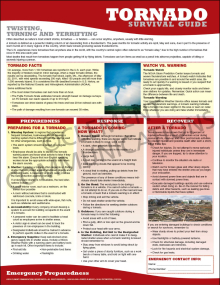 Emergency Preparedness Poster: Tornado Survival Guide