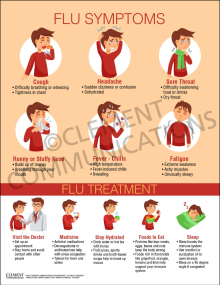 Flu Infographic Poster