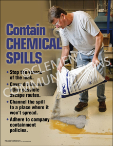 Contain Chemical Spills Poster