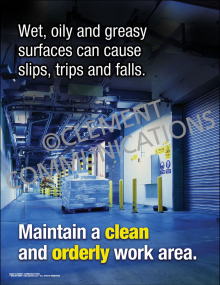 Maintain a Clean and Orderly Work Area Poster