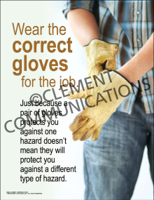 Wear the Correct Gloves Poster