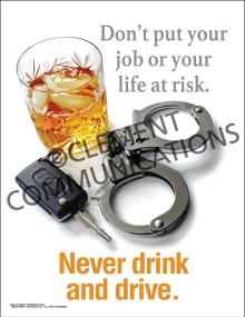Never Drink and Drive Poster