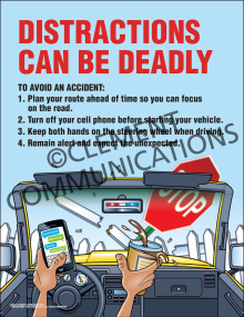 Distractions Can Be Deadly Poster