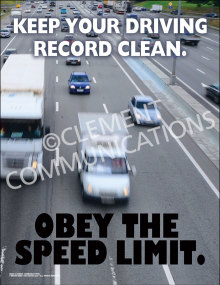 Obey the Speed Limit Poster