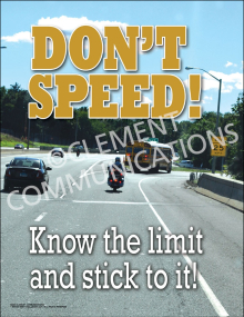 Don't Speed Poster