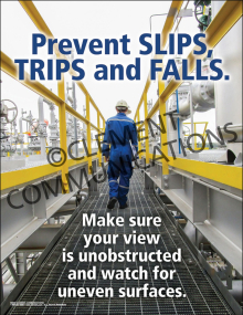 Prevent Slips, Trips and Falls Poster