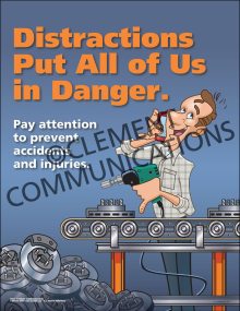 Distractions Put All of Us in Danger Poster