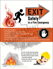 Evacuation infographic Poster
