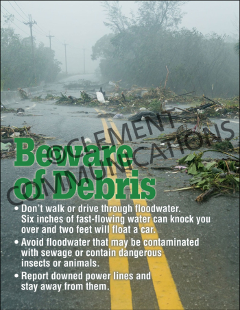 Beware of Debris Poster